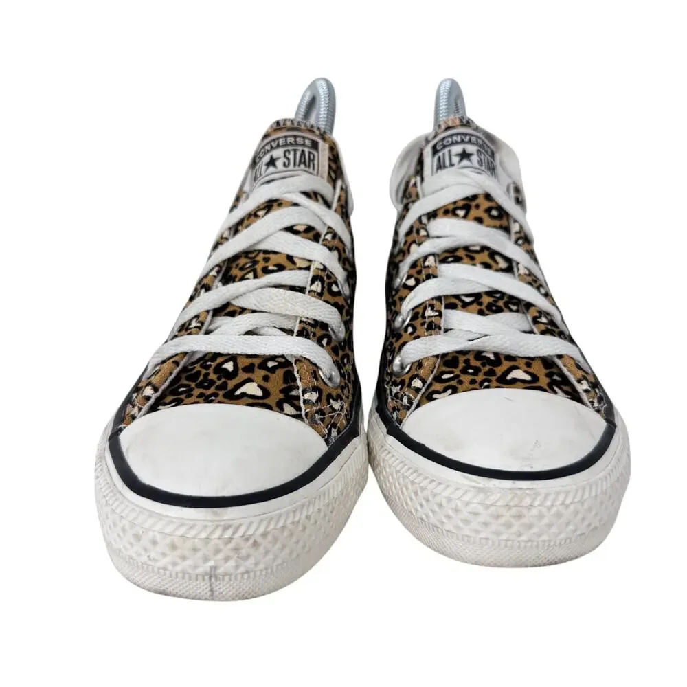 Converse Chuck Taylor All Star Sneakers Unisex M4/W6 Gold White Leopard‎ Print